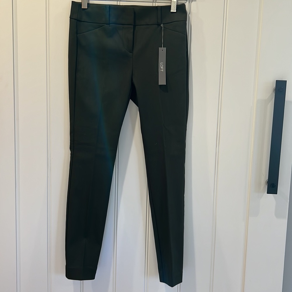 NWT LOFT 00P Green Dress Pants